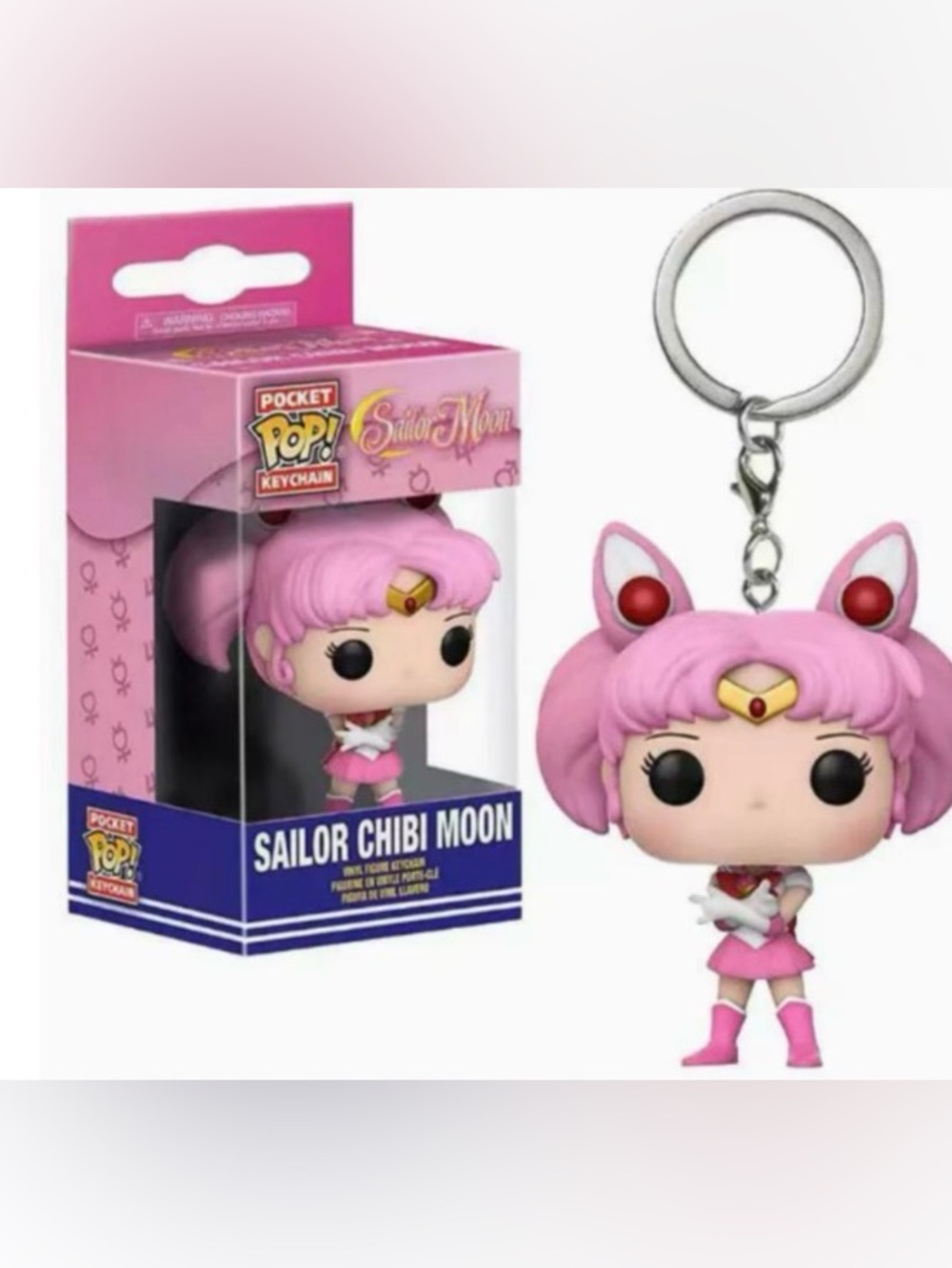 Mini Chibi Pocket Pop! Keychain - Pink